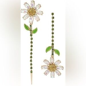 Betsey Johnson Daisy Mismatch Earrings
